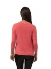 Coral Pink Long Sleeves V-Neck Cashmere Cardigan