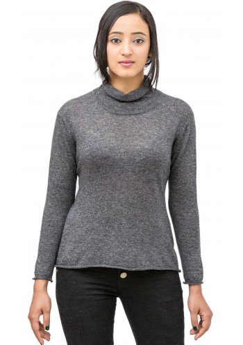 Long Sleeve Turtle Neck Cashmere Pullover Sweater