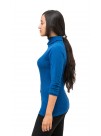 Royal blue Long Sleeved Turtle Neck Poshmina/Cashmere Sweater