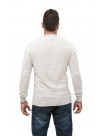 Classic Varsity  Men's Light Gray V-Neck Cashmere Pullover Sweater