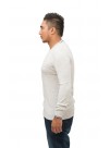 Classic Varsity  Men's Light Gray V-Neck Cashmere Pullover Sweater