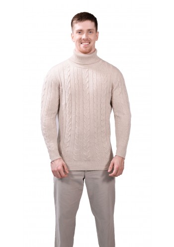 Posh Men's Cashmere High Neck Sweater