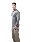 Men's Button Mock -Neck Cashmere Sweater 