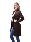 100% Yak Posh Brown Cashmere Long Coat