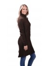 100% Yak Posh Brown Cashmere Long Coat