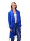 Posh Blue Cashmere Long Coat