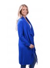 Posh Blue Cashmere Long Coat