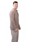 Posh Ribbed 100% Himalayan Yak Wool Men's Zip Cardigan