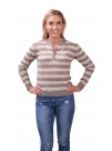 Posh Striped Cashmere Sweater