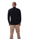 Black Men's  T-Neck Cashmere Sweater 