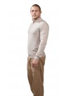 Modern Mock Neck, Off White Quarter-Zip Cashmere Pullover Sweater