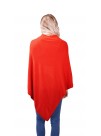 Red Cashmere Poncho